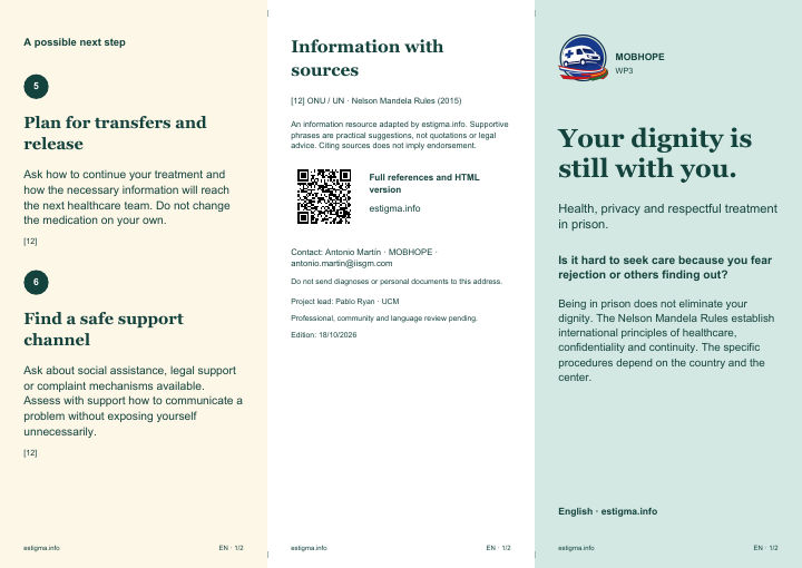 Outside face of the stigma leaflet · People in prison · English